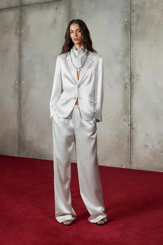 SATIN EFFECT BLAZER LUDOVIC DE SAINT SERNIN x ZARA | Zara US