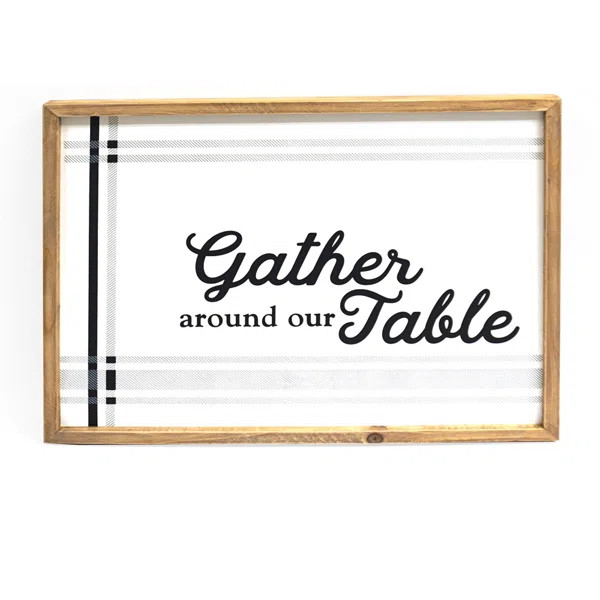 Gather Around Our Table Wood Wall Décor | Wayfair North America
