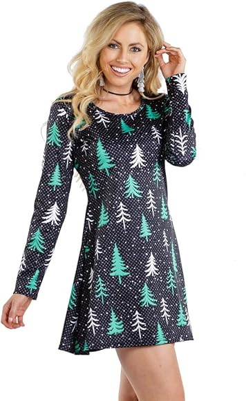 Tipsy Elves Christmas Sweater Dresses for Women -  Cute Winter Themed Dresses - Instant Holiday Outfits | Amazon (US)
