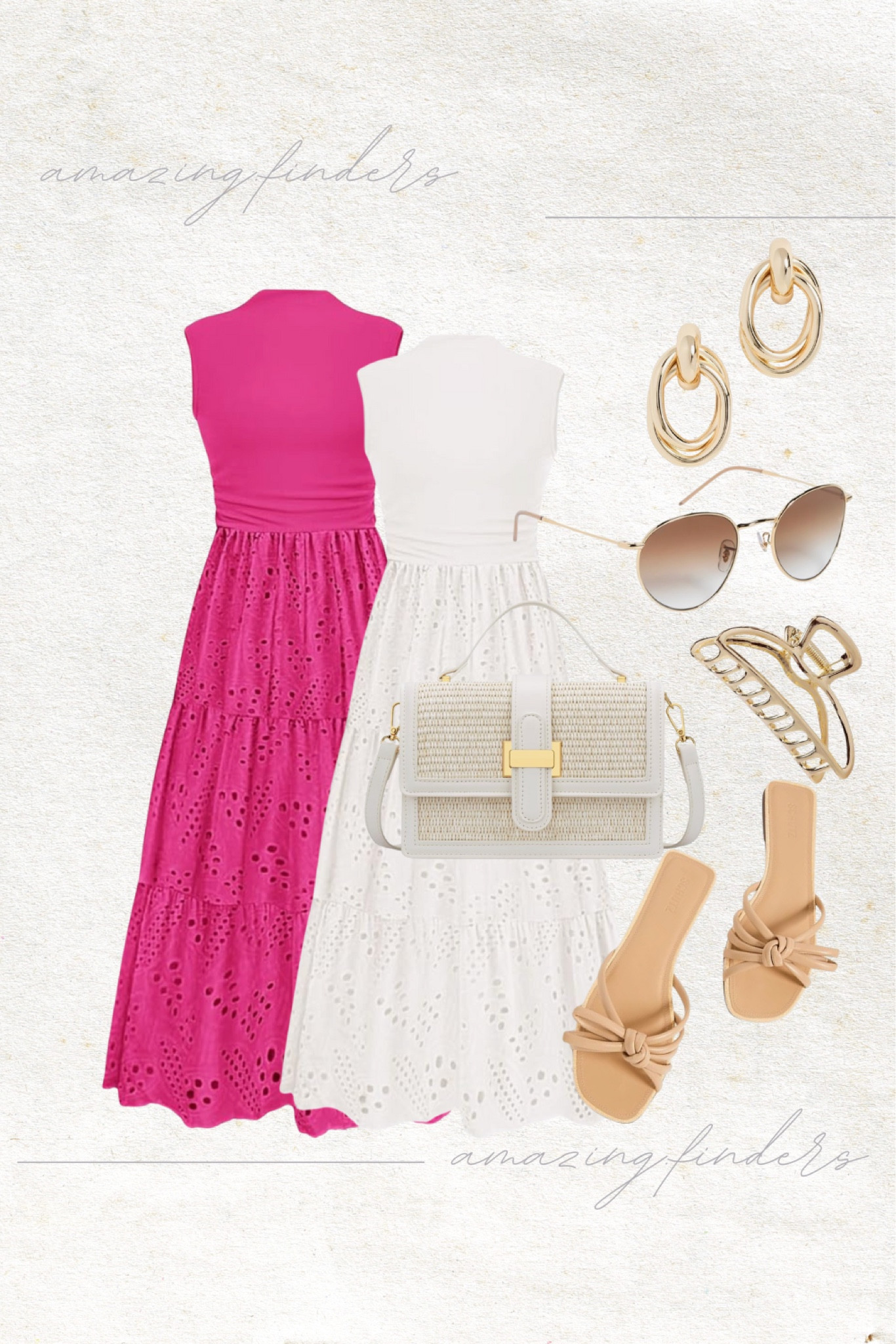 PRETTYGARDEN Summer Dresses for Women 2025 Casual Eyelet Tank Top Sundress Sleeveless Wedding Guest Maxi Dress with Pockets,
PRETTYGARDEN Summer Dresses for Women 2025 Casual Eyelet Tank Top Sundress Sleeveless Wedding Guest Maxi Dress with Pockets,
Kitsch Gold Metal Claw Clips, Large Hair Clips for All Hair Types, Hair Claw Clip, Cute Claw Clips for Girls And Women, Hair Claw, Strong Hair Clips, Claw Clip, 1 Piece,
Ray-Ban Rbr0103s Round Reverse Sunglasses,
AIRE Corvus Sunglasses,
Alexa Leigh Women's Oval Drop Earrings,
SCHUTZ Women's Blossom Flats,
KKXIU Top Handle Straw Crossbody Bags for Women, Summer Straw Purses and Handbags Shoulder Clutch Beach Bag

Follow my shop @amazingfinders on the @shop.LTK app to shop this post and get my exclusive app-only content!

#liketkit 
@shop.ltk
https://liketk.it/56aex

#LTKTravel #LTKStyleTip #LTKShoeCrush