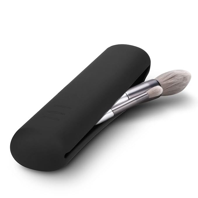 FERYES Travel Makeup Brush Holder, Magnetic Anti-fall Out Silicon Portable Cosmetic Face Brushes ... | Amazon (US)