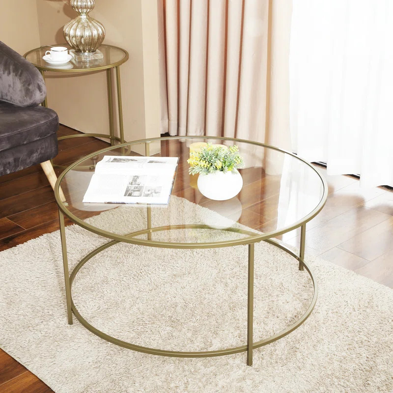 Doynton Glass Top Coffee Table | Wayfair North America
