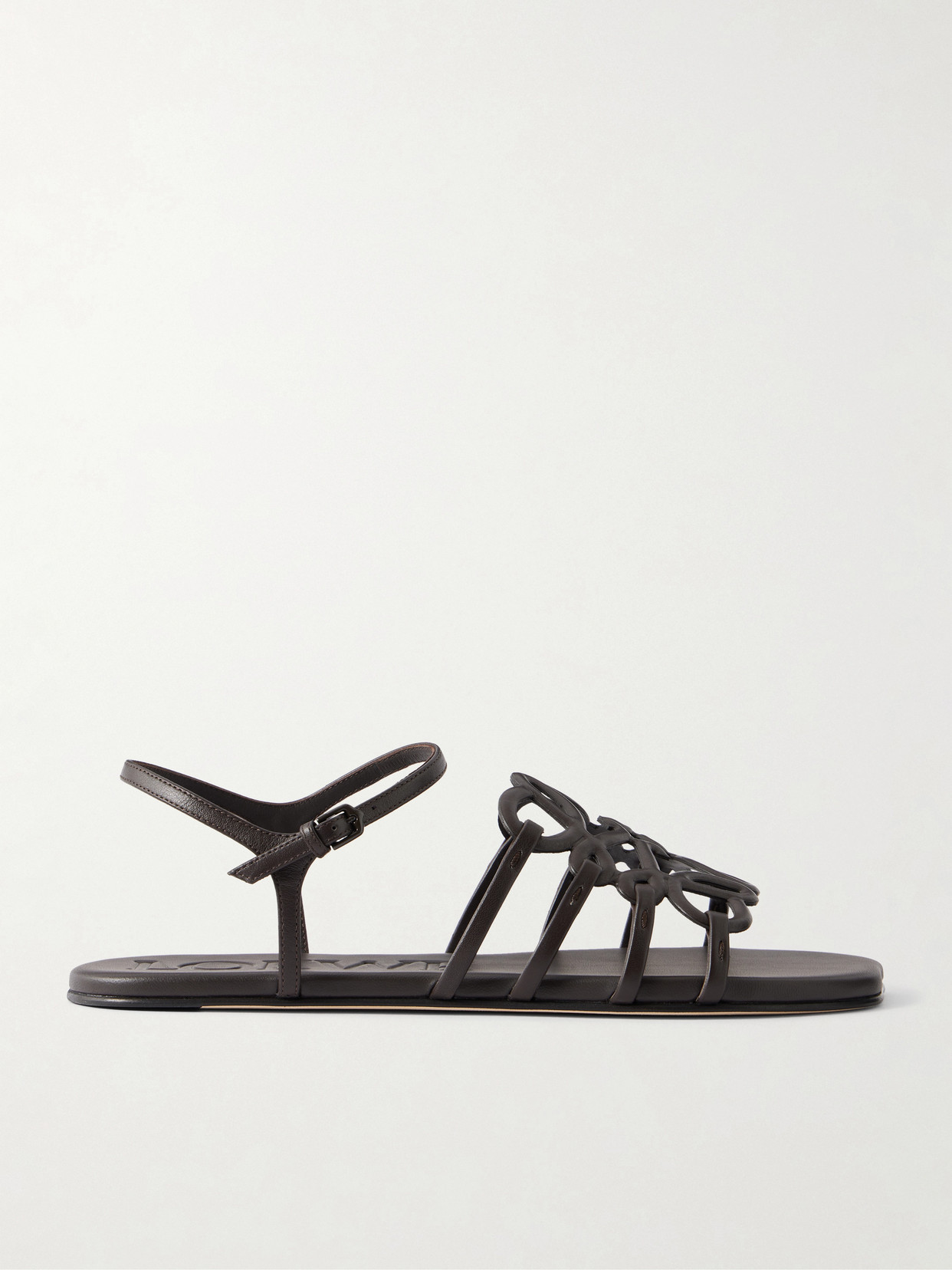 LOEWE - + Paula's Ibiza Petal Leather Sandals - Brown | NET-A-PORTER (US)