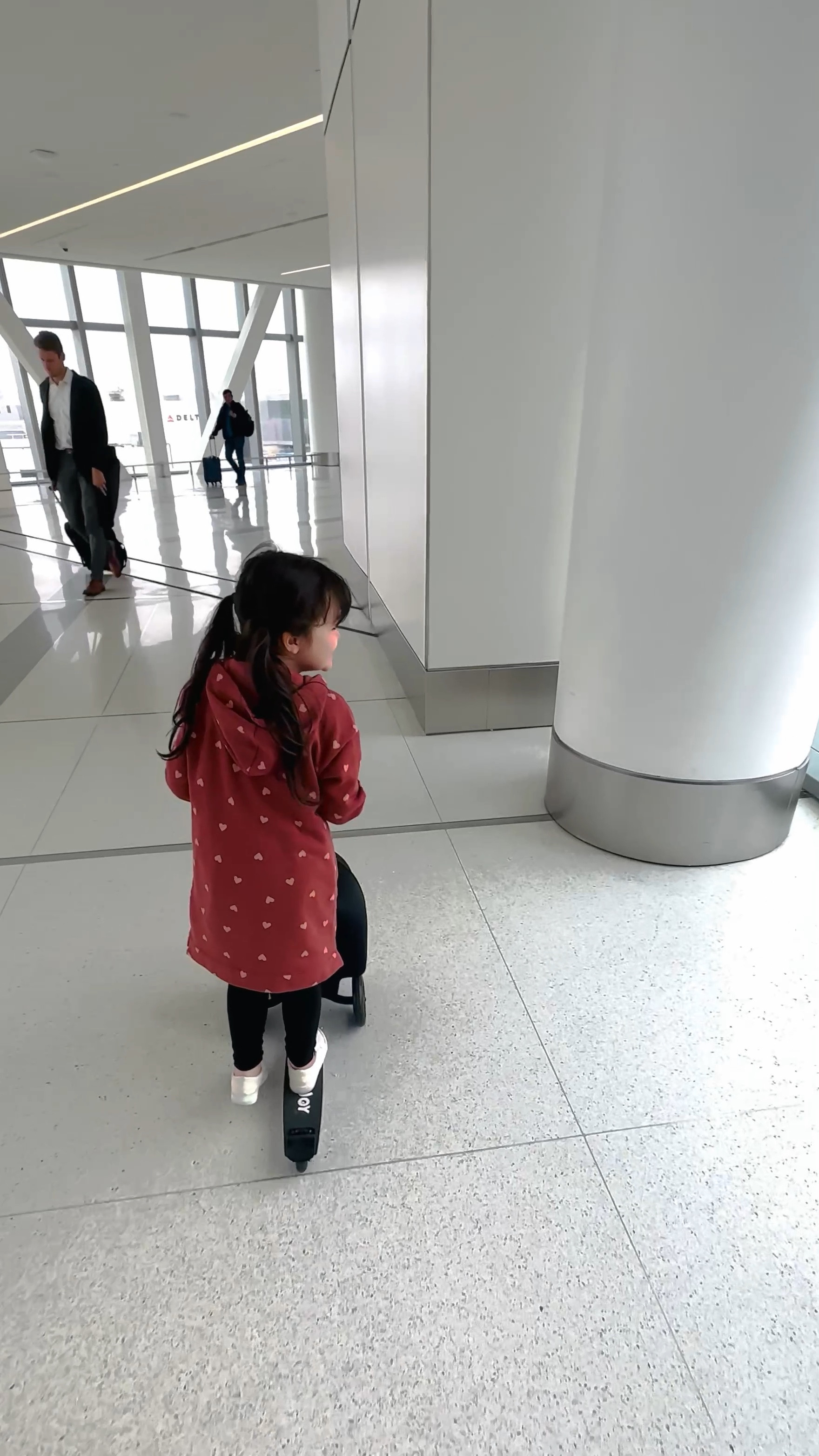 Best invention ever! We had a 20 minute walk to our gate in LaGuardia and this little carry on scooter was a life saver! It steers really well (leans from side to side) and the wheels light up. My daughter loves it. It’s low to the ground so you don’t have to worry about falling off and it has a back brake. It’s a hard top with lots of room and stores in the overhead or under the seat in larger planes. Highly recommend this, mamas! 

🏷️ luggage, kids luggage, travel necessity, kids scooter, kids gift 

#travel #luggage #kidsluggage #musthave

#LTKfamily #LTKFind #LTKtravel