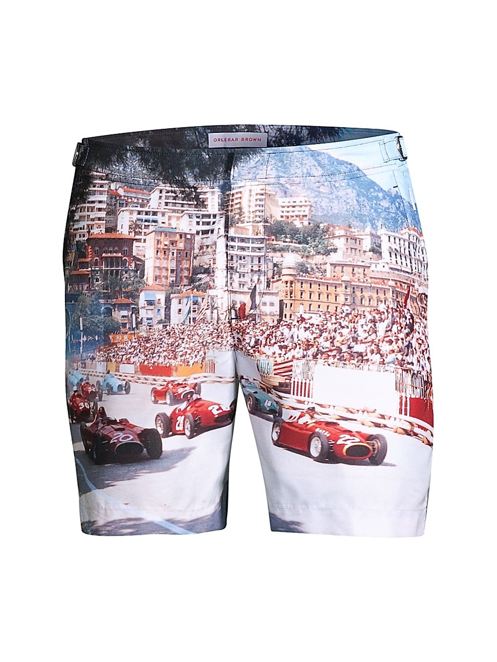 Orlebar Brown Men's Bulldog Photographic Swim Trunks - Start Your Engines - Size 38 | Saks Fifth Avenue