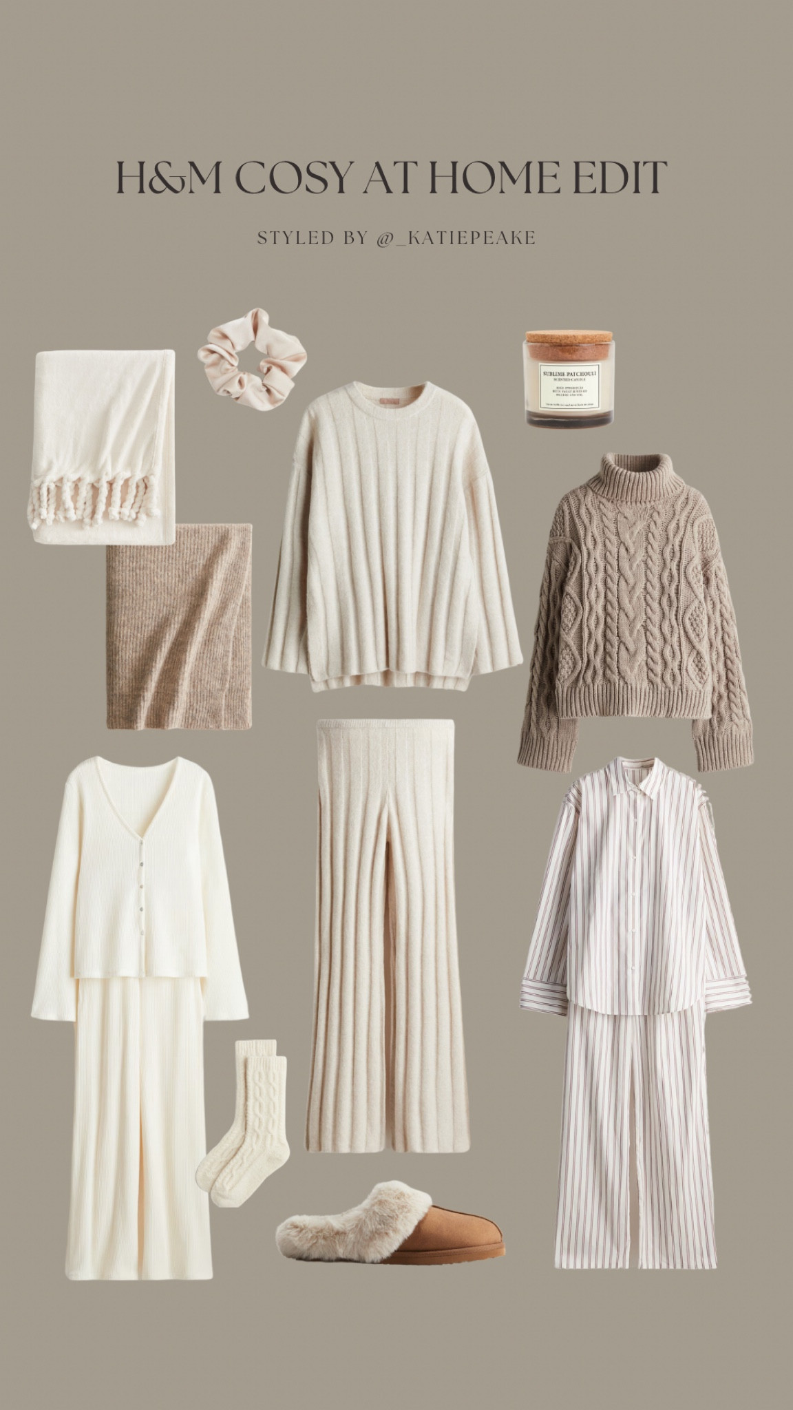 H&M cosy at home edit 🤍🏡 

Pyjamas, slippers, knitted socks, throws, knitted co ord, candle

#LTKhome #LTKstyletip #LTKgiftguide