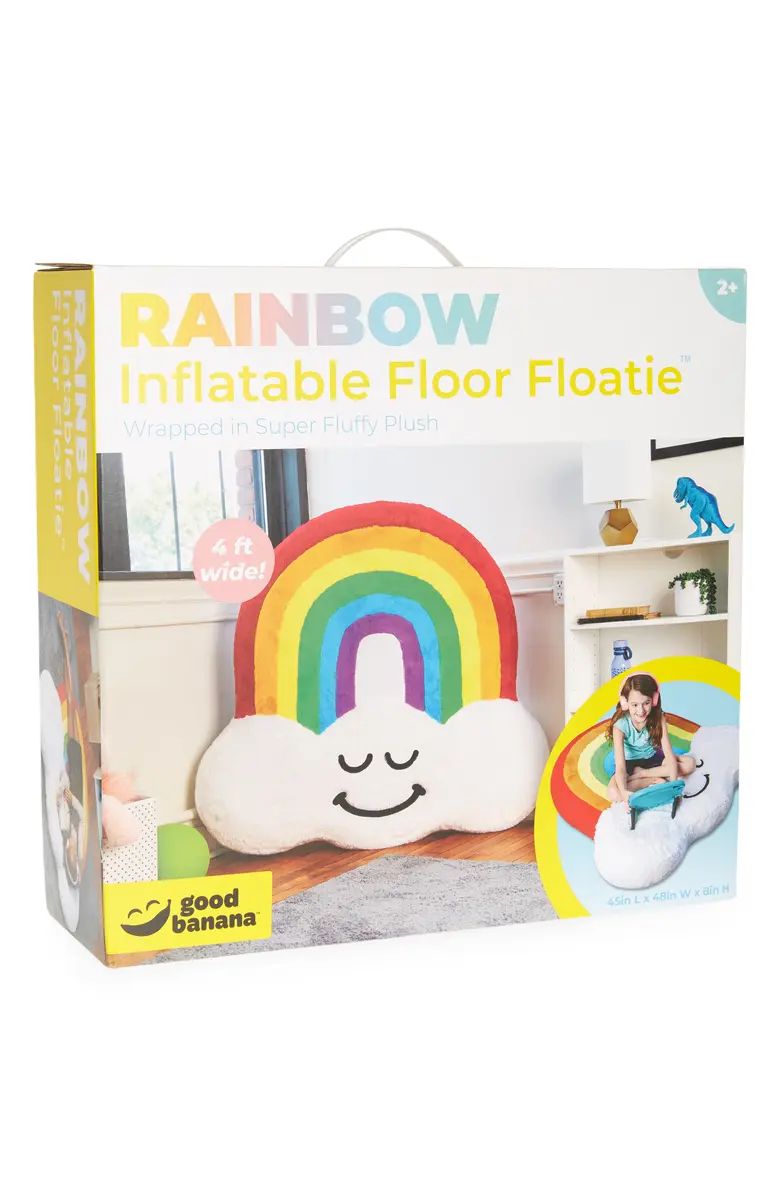 Good Banana Rainbow Inflatable Floor Floatie Cushion | Nordstrom | Nordstrom