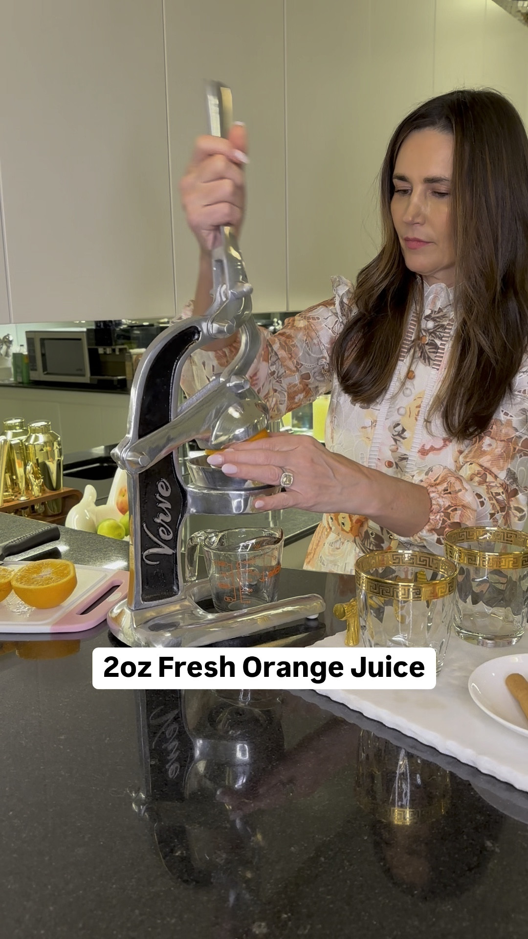 The Harvest Pumpkin Spice Margarita is the taste of Fall in a Glass! 🍁🍂

Make this with or without alcohol. 🍹

AND there is no need to add sugar or agave either. 

Fresh limes and oranges juiced by this chic @VerveCulture Small Juicer in Black. 

Fresh lime juice makes all of the difference instead of bottled. 🍋‍🟩💚

Also, fresh orange juice is better because there is no added sugar. 🍊🧡

This stylish Juicer is made in Black, Gold, Red, Green and Rose Gold that will match any kitchen. It's hand crafted with exceptional quality. 🖤💛❤️💚💗

A great gift idea for the holidays, hostess gifts and weddings. 

This recipe is a great Fall, Thanksgiving and Holiday Cocktail 🍂🍹

Harvest Pumpkin Spice Margarita - Serves 2

No added agave or sweetener needed for this Fall cocktail. 

4oz Tequila Blanco or Silver

8 oz 100% Apple Cider

4 oz Fresh Lime Juice

2 oz Fresh Orange Juice

1/4 tsp Pumpkin Pie Spices: Cinnamon, Ginger, Allspice, Cloves, Nutmeg

2-4 Cinnamon Sticks to Garnish

2-4 Star Anise to Garnish

2 Apple Slice to Garnish

Ice

Rim glass with Pumpkin Pie Spice or just 

Sprinkle spices on top of the drink.

Add Tequila, Apple Cider, Fresh Lime Juice, Orange Juice, 

and a Handful of Ice to a Cocktail Shaker. 

Cover and Shake. 

Add ice to glasses and pour mixture over ice. 

Sprinkle with Pumpkin Pie Spices

Garnish with Cinnamon Sticks, Star Anise and Apple Slices.

CHEERS ✨

#verveculture 
#holidaycocktails #holidayrecioes
#pumpkinspiceseason #pumpkinspiceeverything 

#LTKHoliday #LTKHome #LTKGiftGuide