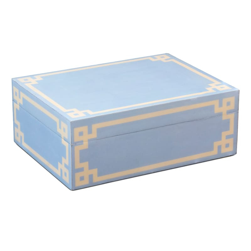 Blue Decal Decorative Box, 8x6 | At Home