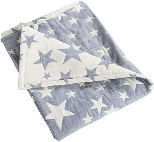 NTBAY 3 Layer Toddler Blanket, Muslin Cotton Jacquard Bed Blankets, Lightweight Thermal Baby Blanket | Amazon (US)