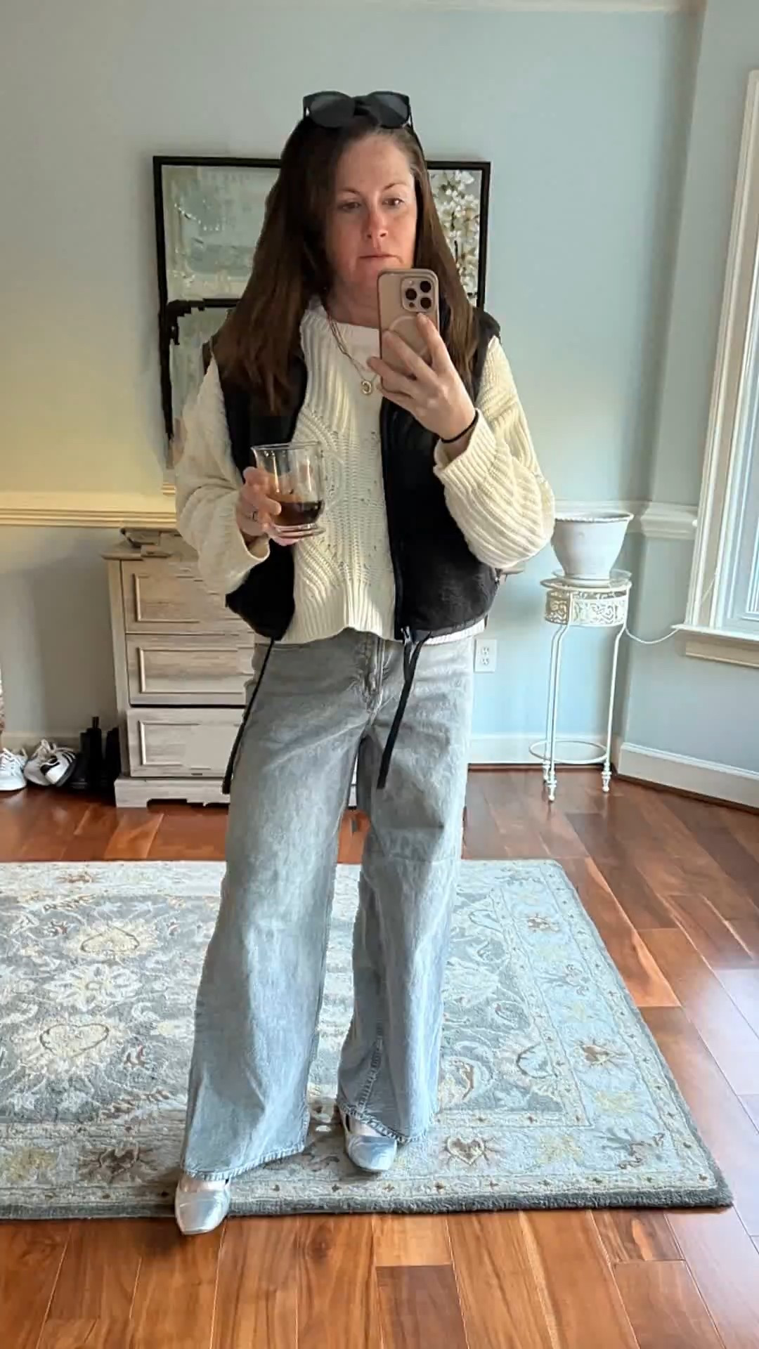 perfect alphabet for winter to spring transition. Cool, chilly mornings and sunny, warm afternoons light fleece fest metallic ballet flats

#LTKSeasonal #LTKMidsize #LTKOver40