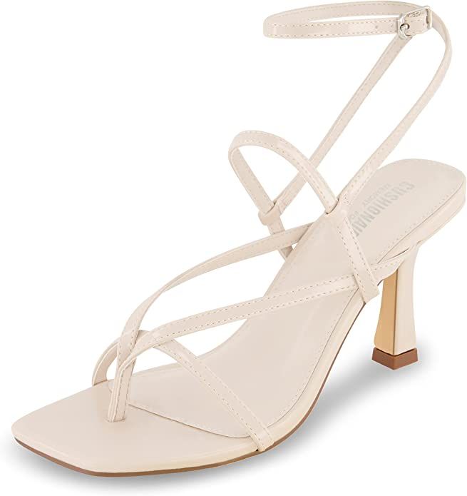 CUSHIONAIRE Women's Belmondo dress sandals +Memory Foam, Wide Widths Available | Amazon (US)