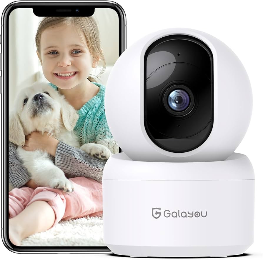 GALAYOU Indoor Security Camera 2K, Pet Camera, 360 Degree 2.4G WiFi Home Security Camera for Baby... | Amazon (US)