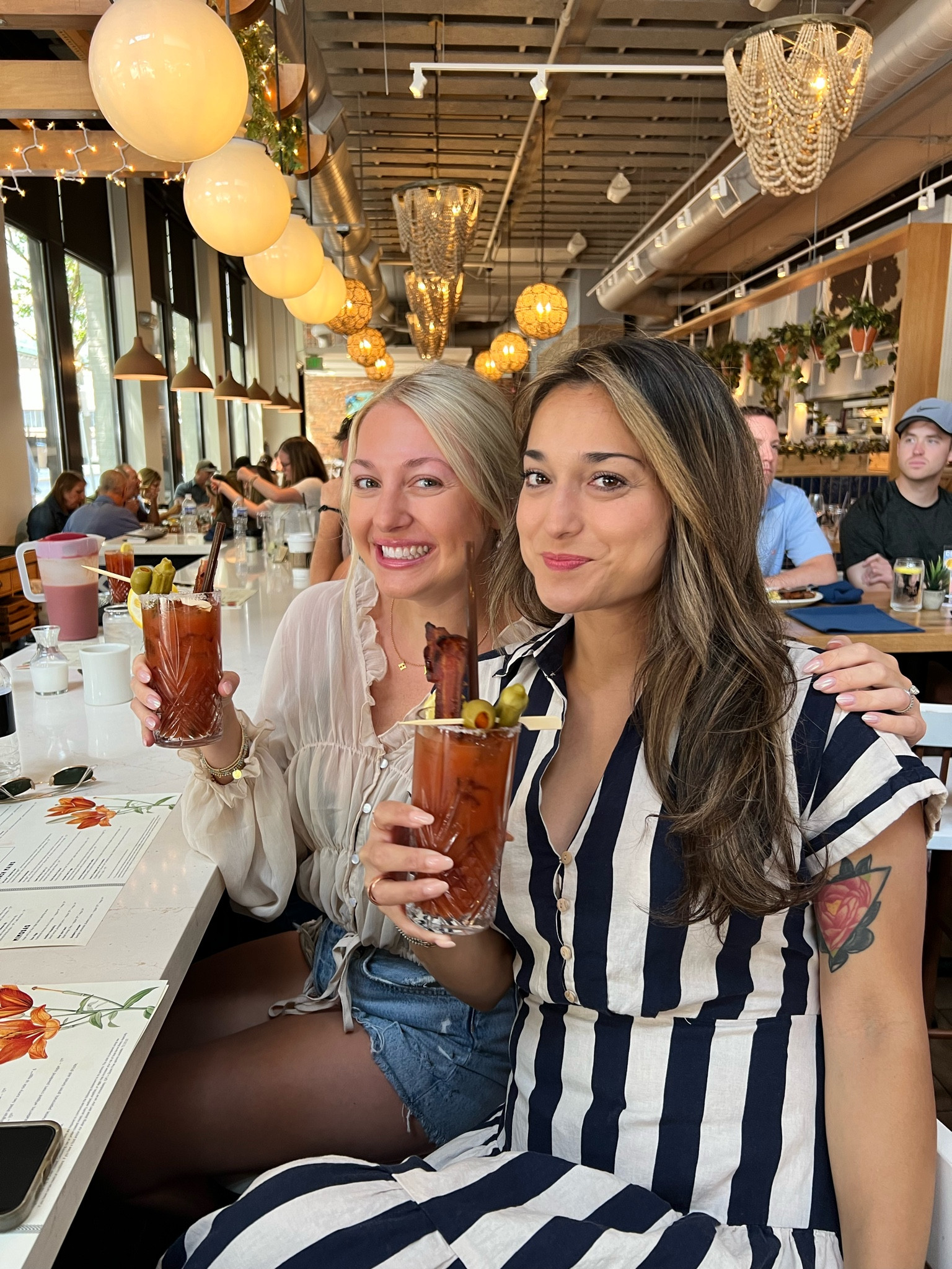 Casual brunch outfit with sheer, loose long sleeve top and denim shorts

#LTKbeauty #LTKstyletip