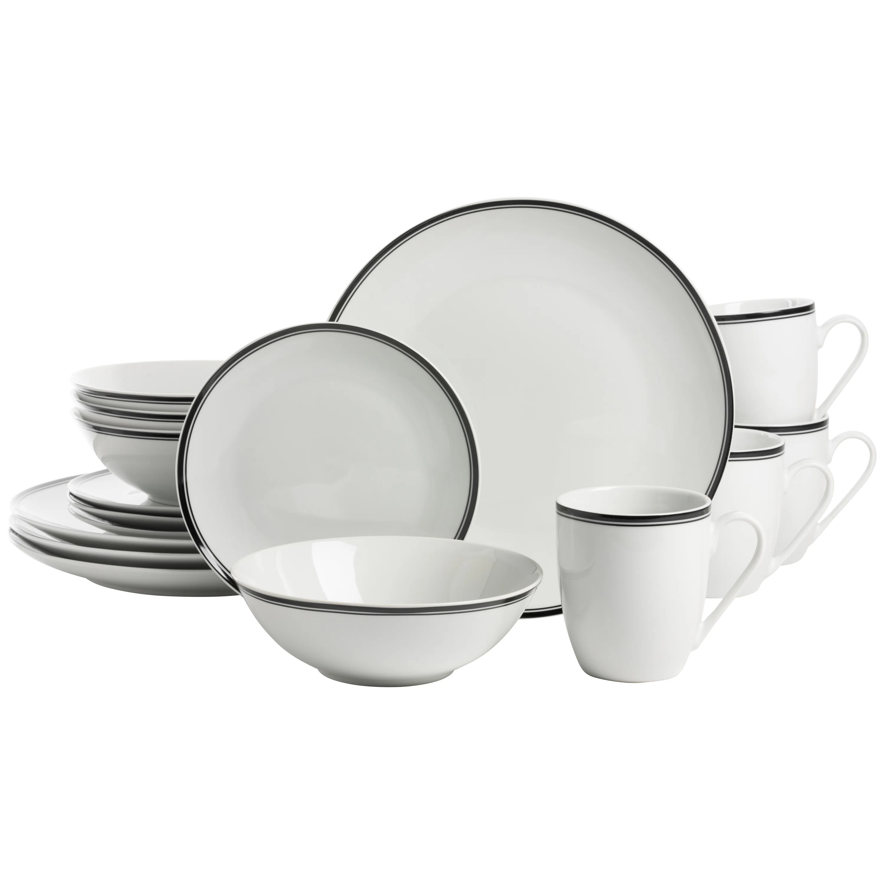 Wayfair Basics® Callison 16 Piece Dinnerware Set, Service for 4 & Reviews | Wayfair | Wayfair North America