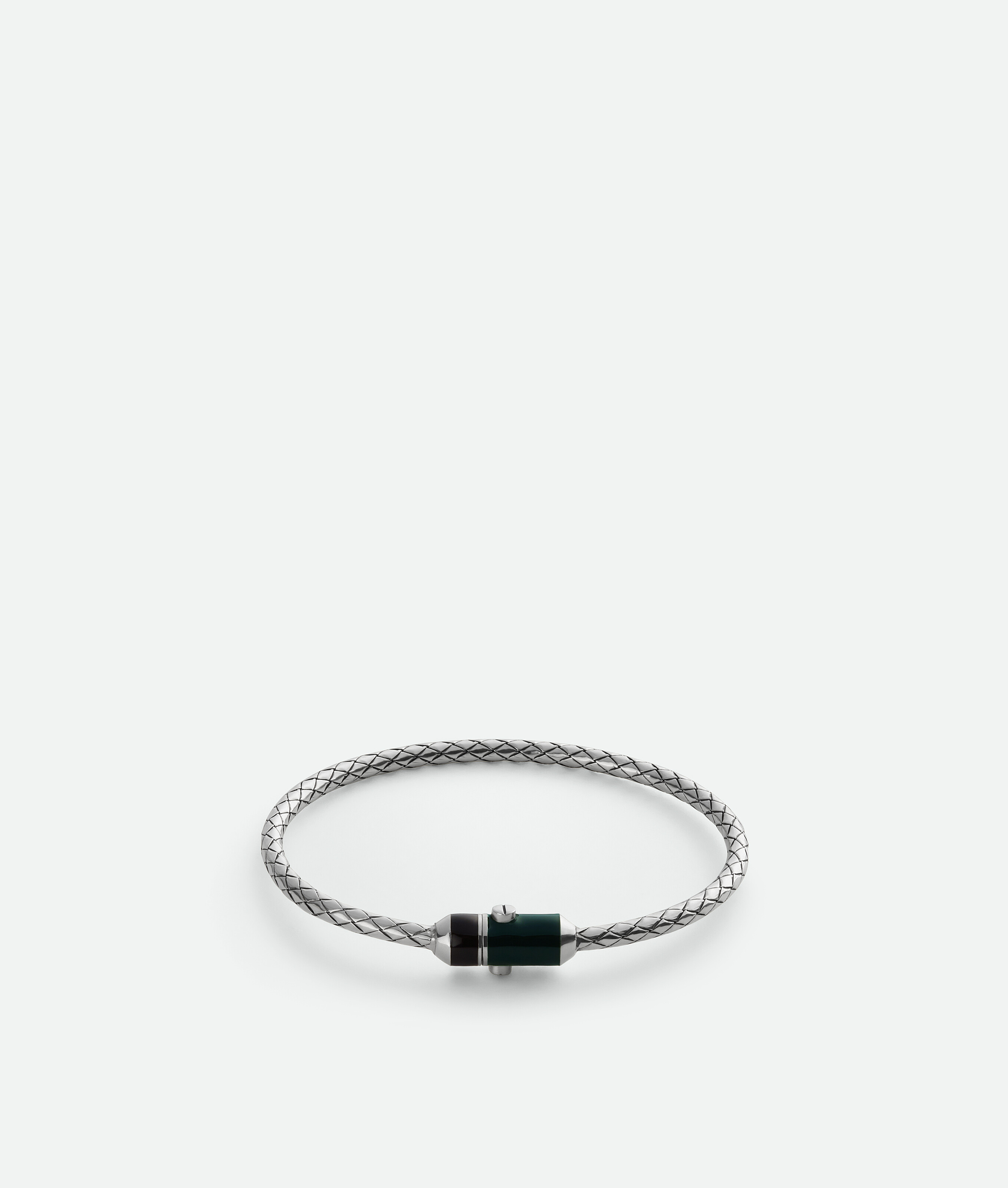Bottega Veneta Intreccio Bracelet - Black - Men - S | Bottega Veneta