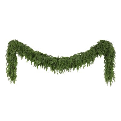 Puleo International Indoor/Outdoor (non powered) 9-ft Cedar Artificial Garland | Lowe's