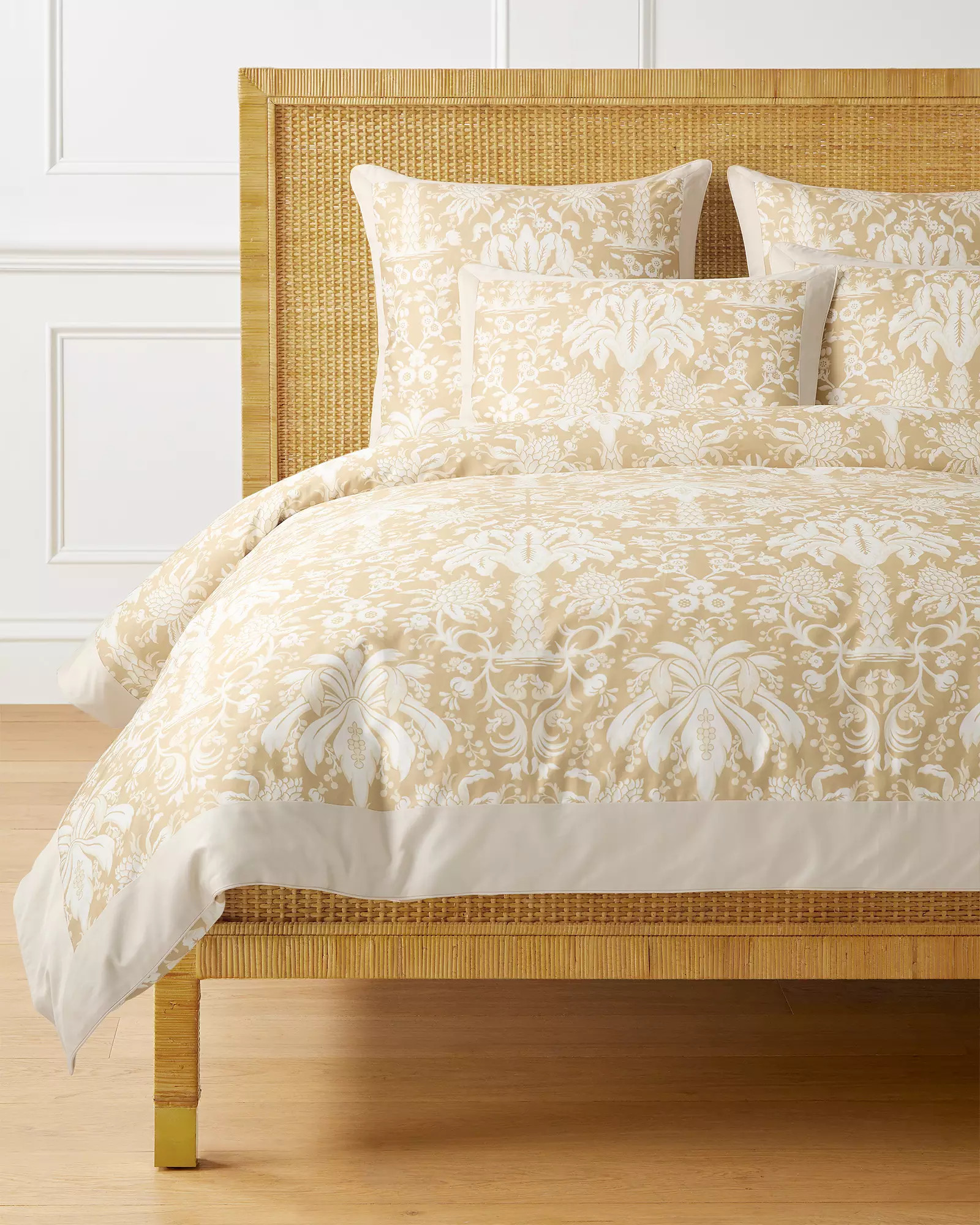 Palm Royal Sateen Duvet Cover | Serena and Lily