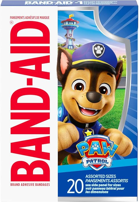 Band-Aid Brand Sterile Adhesive Individually Wrapped Bandages for Kids Featuring Nickelodeon Paw ... | Amazon (US)