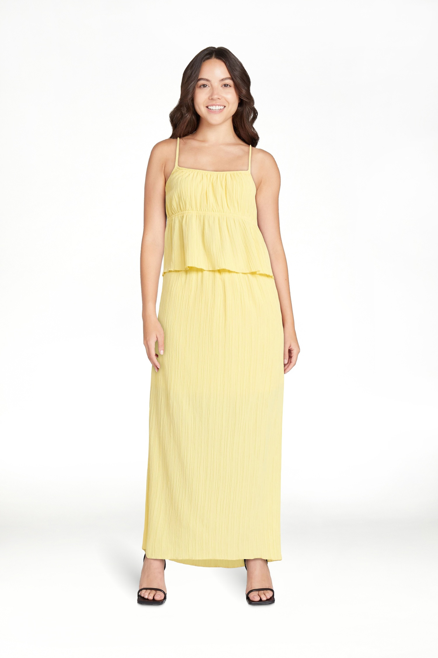 No Boundaries Babydoll Cami and Maxi Skirt, 2-Piece Set, Women's | Walmart (US)