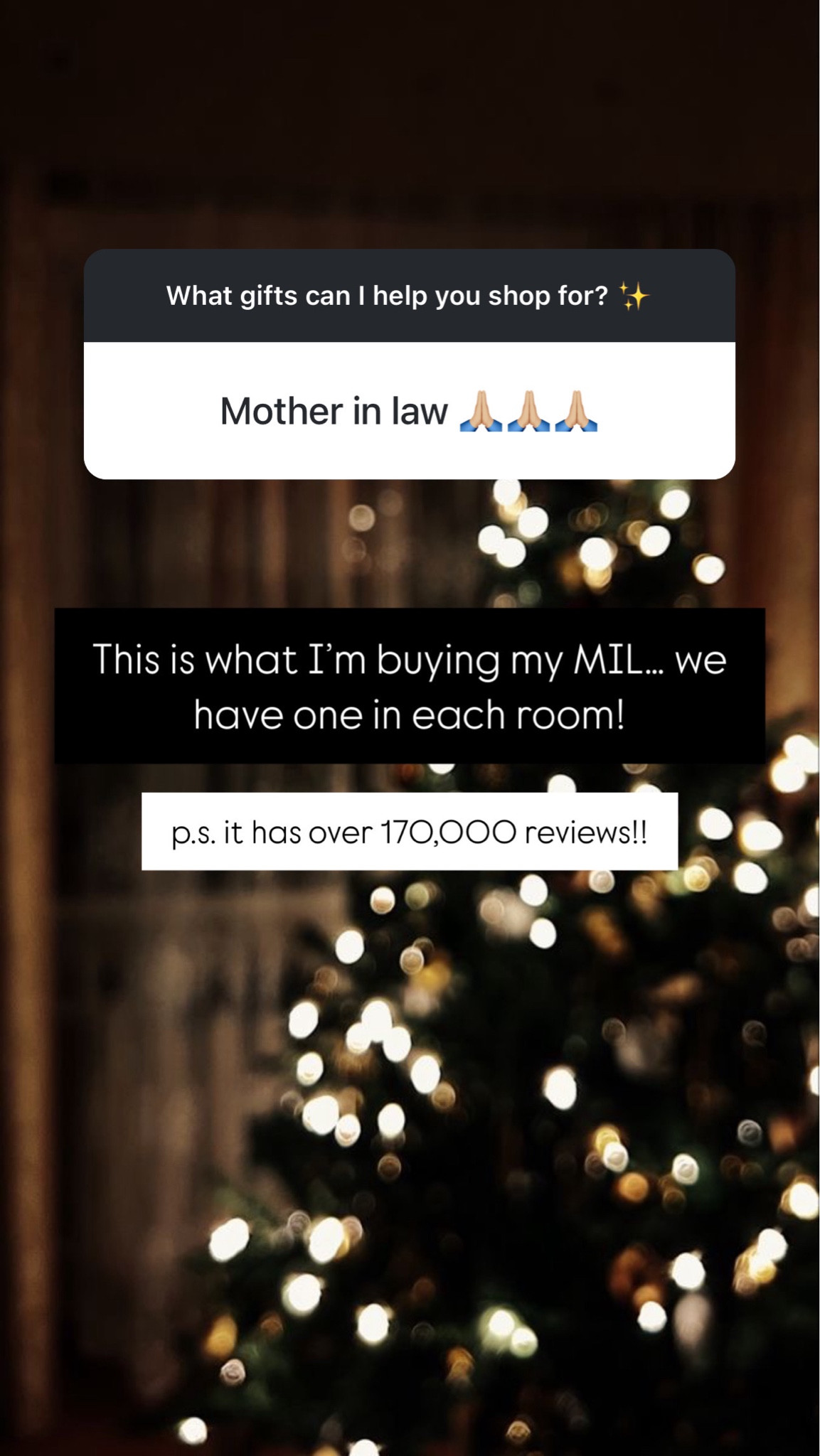 This is what I’m buying my mother in law… and just look at the reviews!! 

#LTKGiftGuide #LTKCyberWeek