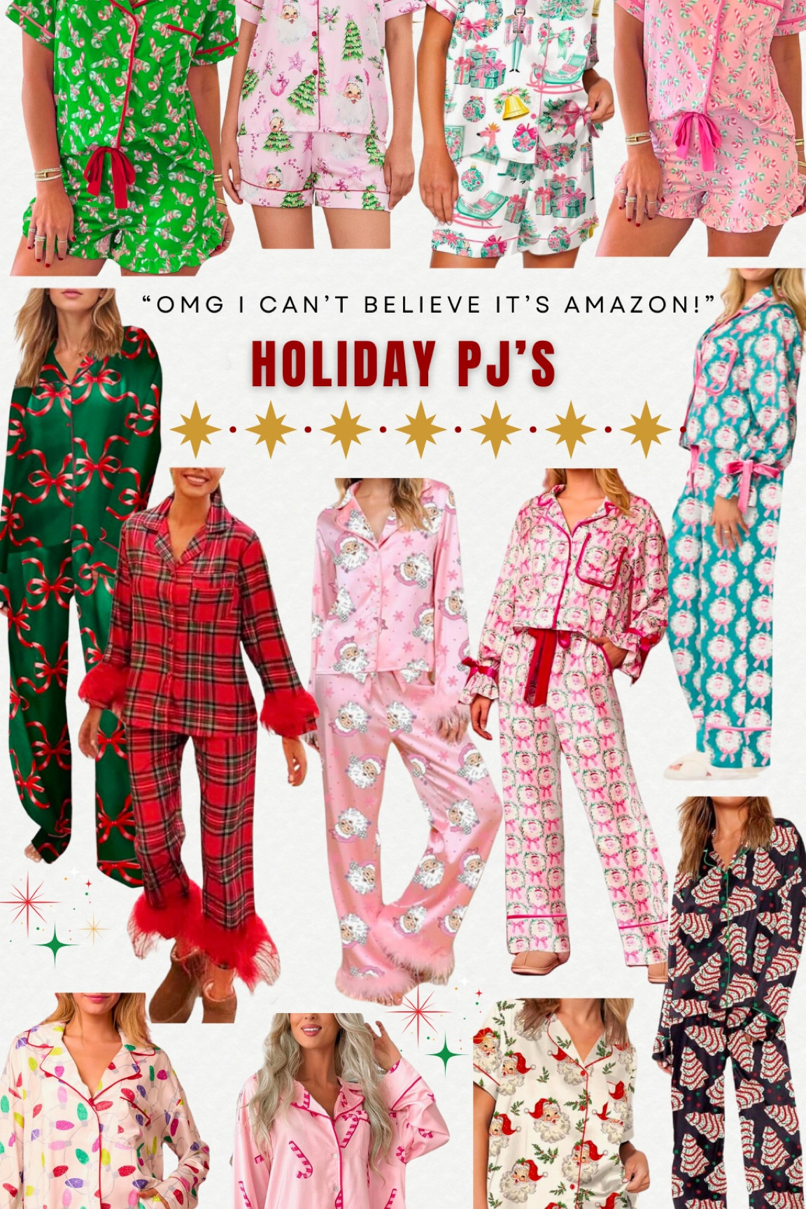The “I can’t believe it’s Amazon” series continues: CUTEST HOLIDAY PJ SETS! 🎄✨ Two-day shipping and guaranteed to arrive before Christmas—because cozy season waits for no one! ☃️🎄✨ #christmaspjs #cozy

#LTKGiftGuide #LTKHoliday #LTKSeasonal