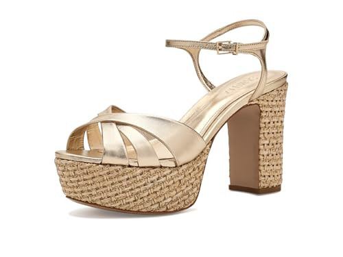 SCHUTZ, Women's, keefa raffia, platnium, 5, M | Amazon (US)