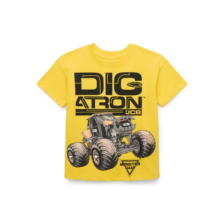 Monster Jam Toddlers’ Digatron Cotton Graphic Tee with Short Sleeves, Sizes 12M-5T - Walmart.co... | Walmart (US)
