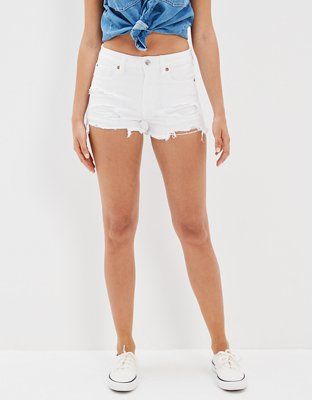 AE Stretch High-Waisted Denim Short Short | American Eagle Outfitters (US & CA)
