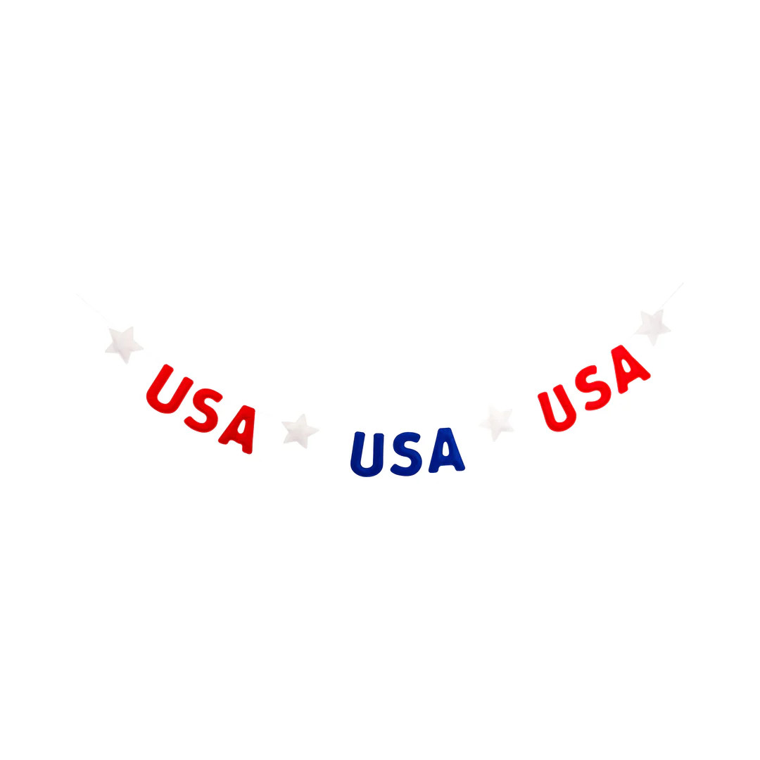 USA Puffy Felt Banner | My Mind's Eye
