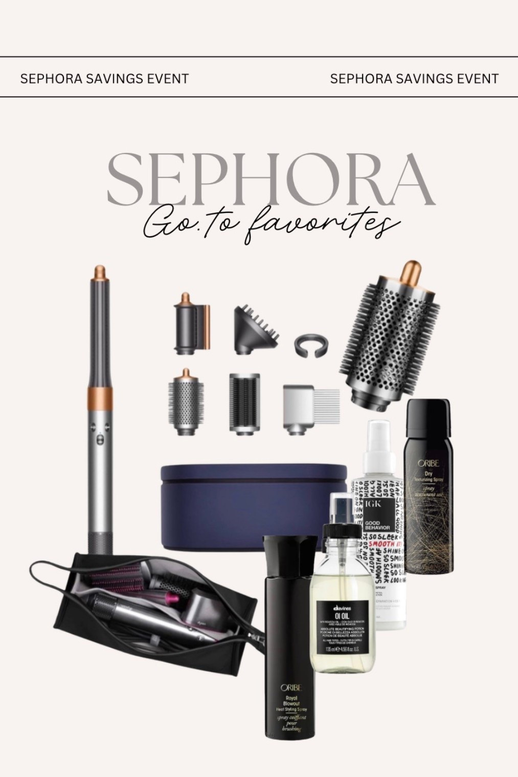 Dyson airwrap + hair favorites ✨ 

Sephora savings event: code SPRINGSALE  

#hairroutine #momhair #hairstyles #blowdrier #hairproducts #mommyonthego #dyson #momhair #dysonairwrap #dysonproducts #hair #momroutine #beautyproducts #oribe #oribehair #davines #davineshair #livingproof #hairfinds #hairmusthaves #dysonsale #amazonfinds #amazon #founditonamazon #storagebag #sephorasale #sephora #hairroutine #sephorasavingsevent #igkhair #sephoramusthaves 

#LTKselfcare #LTKSaleAlert #LTKBeauty