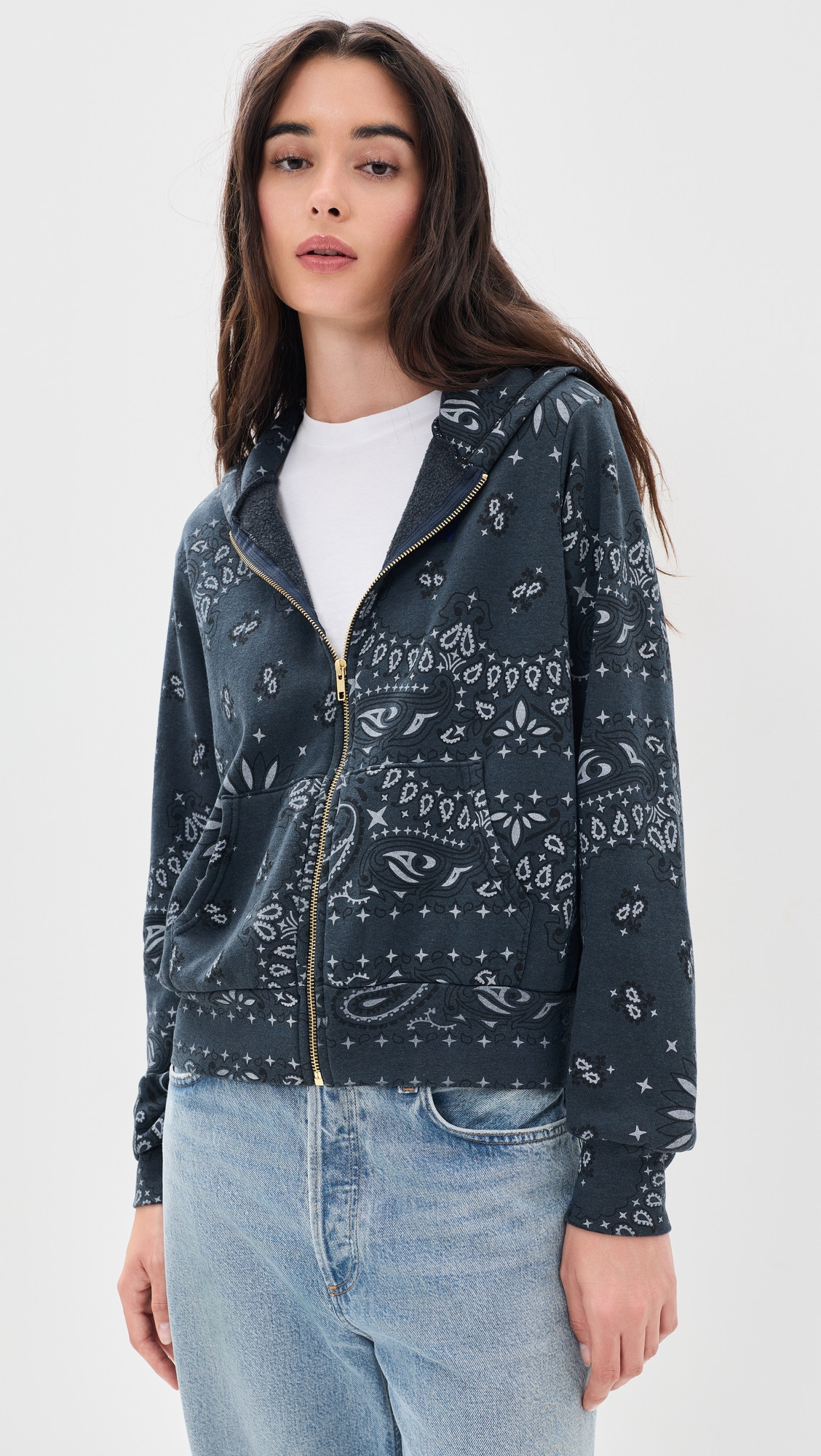 Aviator Nation Bandana Hoodie Charcoal M | Shopbop