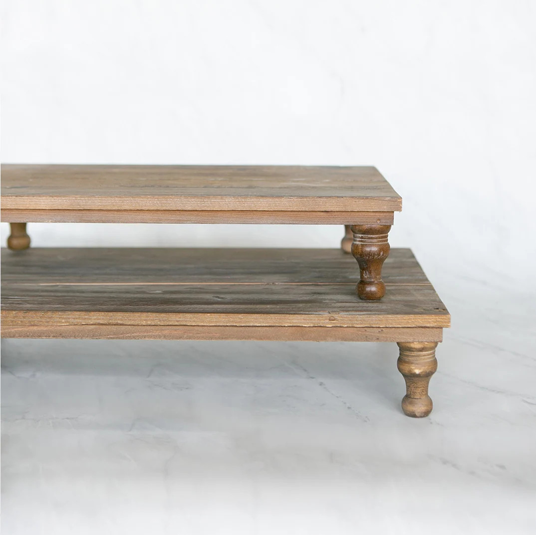 Vintage Wooden Riser | Elements by Remedy