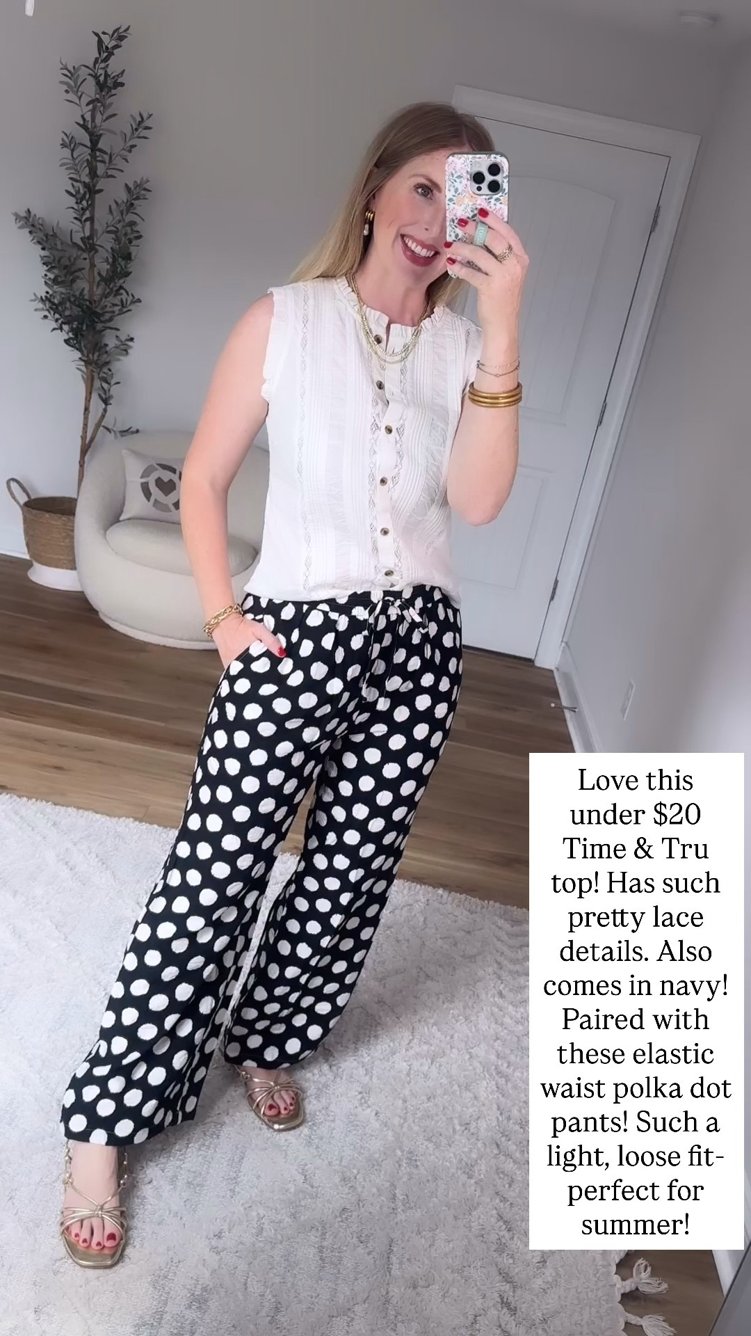 Daily try on, Walmart outfit, Walmart fashion, Walmart try on, time and tru, polka dot pants

#LTKootd #LTKmomlife