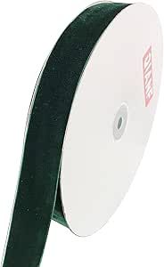 QIANF Vintage Green Velvet Ribbon, 1 Inch X 25Yd | Amazon (US)