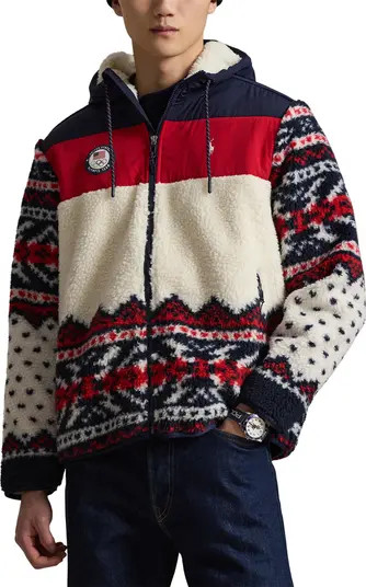 Team USA Hybrid Fleece Zip Hoodie | Nordstrom