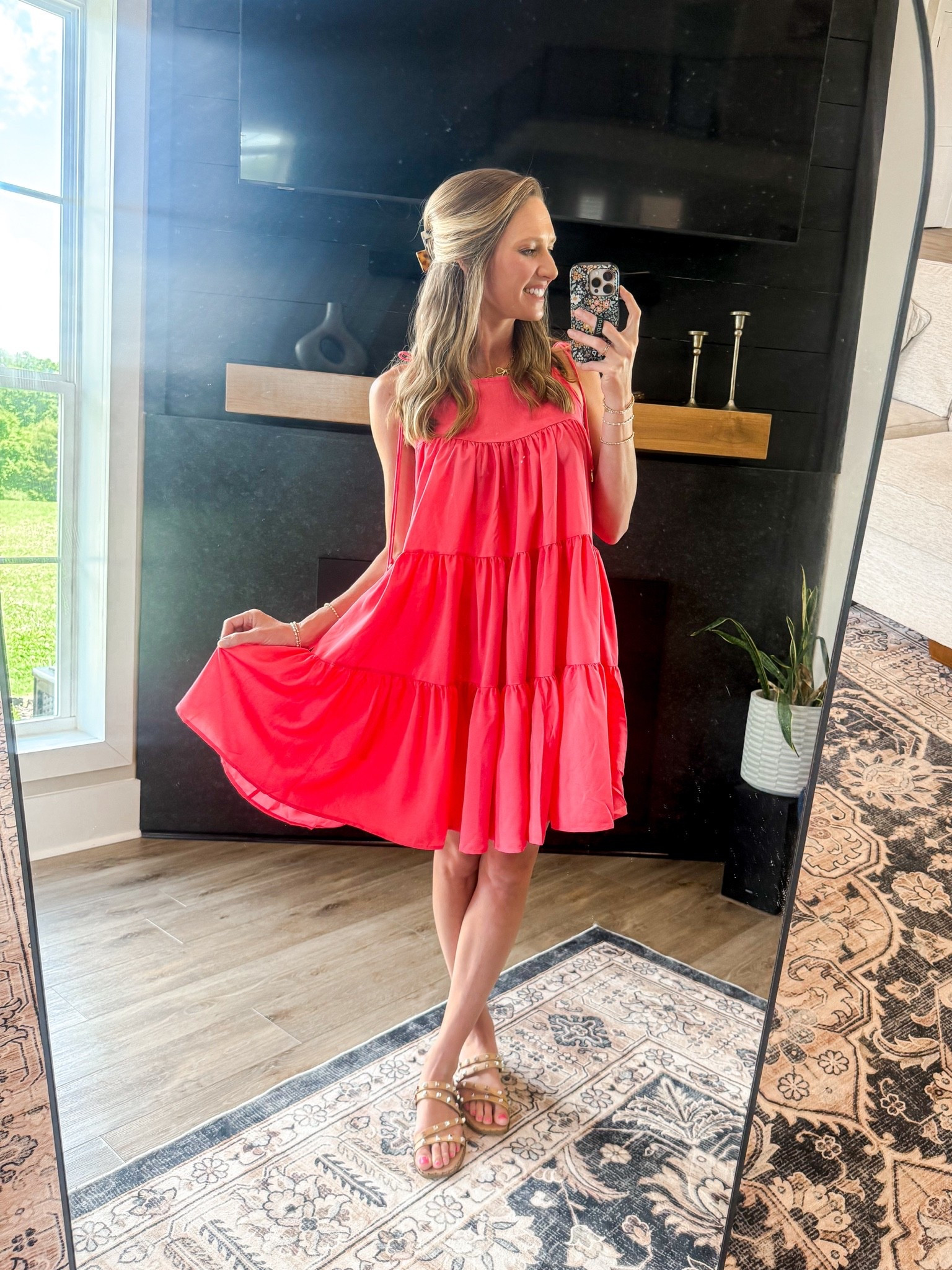The cutest flowy summer dress!!! I love the color! Perfect for date night!

#LTKWorkwear #LTKTravel #LTKWedding