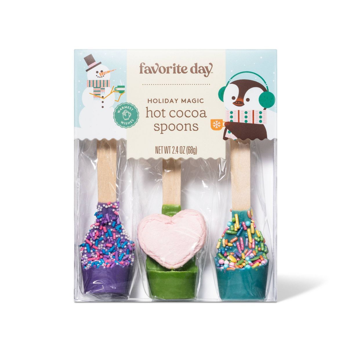 Holiday Magic Hot Cocoa Spoons - 2.4oz - Favorite Day™ | Target