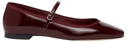 PAIGE Women's Jolie Ballet Flat, Oxblood, 7 | Amazon (US)
