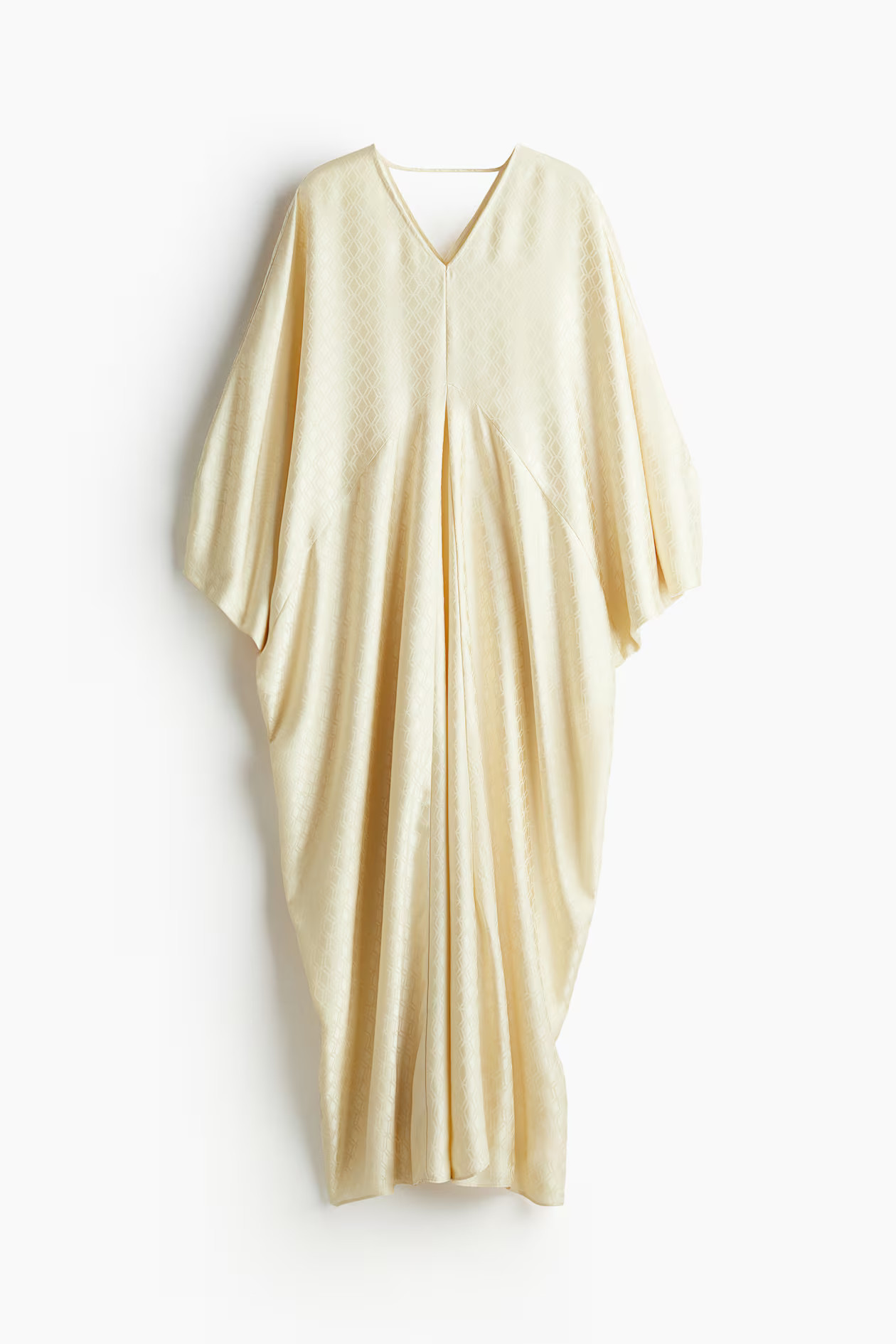Satin kaftan dress - Pale yellow - Ladies | H&M GB | H&M (UK, MY, IN, SG, PH, TW, HK)