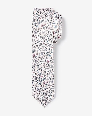 Narrow Micro Floral Tie | Express