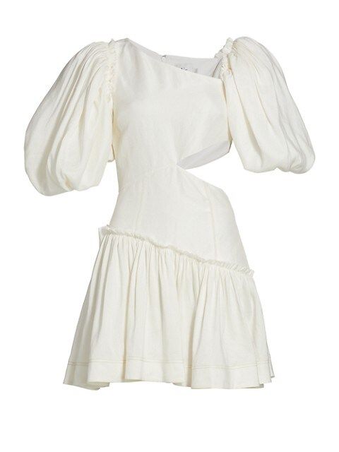 Chateau Puff-Sleeve Mini Dress | Saks Fifth Avenue