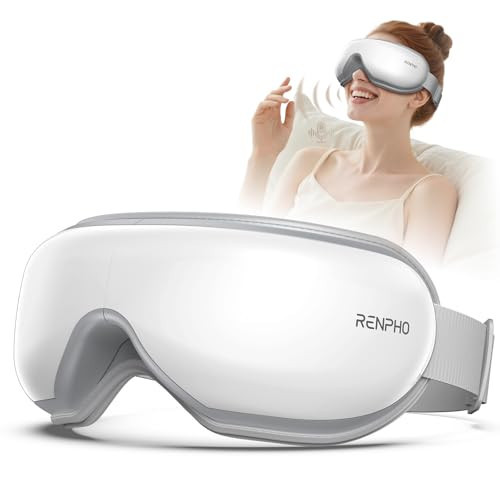 RENPHO Eyeris 1V Eye Massager with Heat, FSA Eligible HSA, Christmas Gifts for Women Men, Eye Mask for Migraines Voice Control, Eye Care, Eye Massager for Migraines Reduce Strain | Amazon (US)