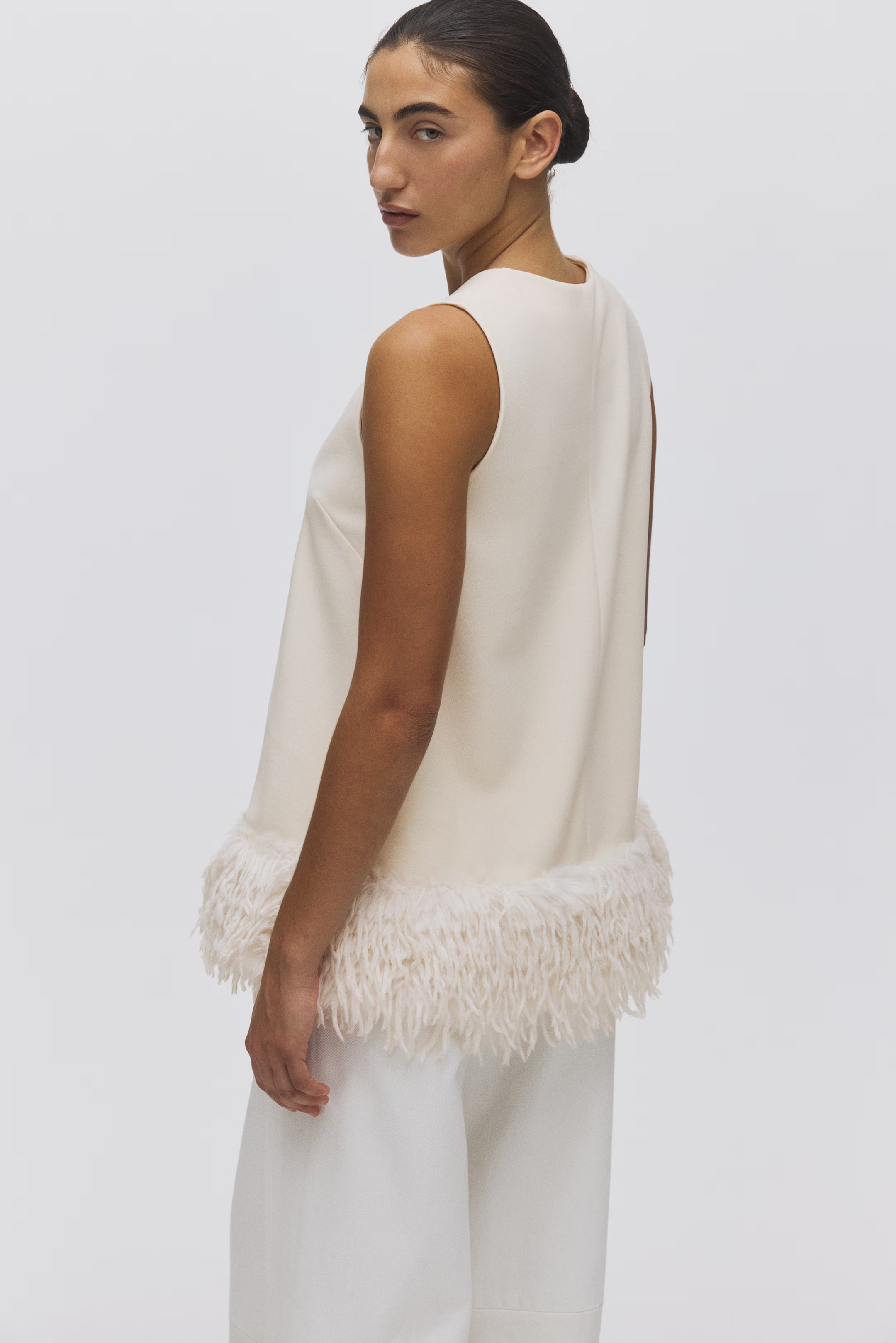 Fringe-Trimmed Top | H&M (US + CA)