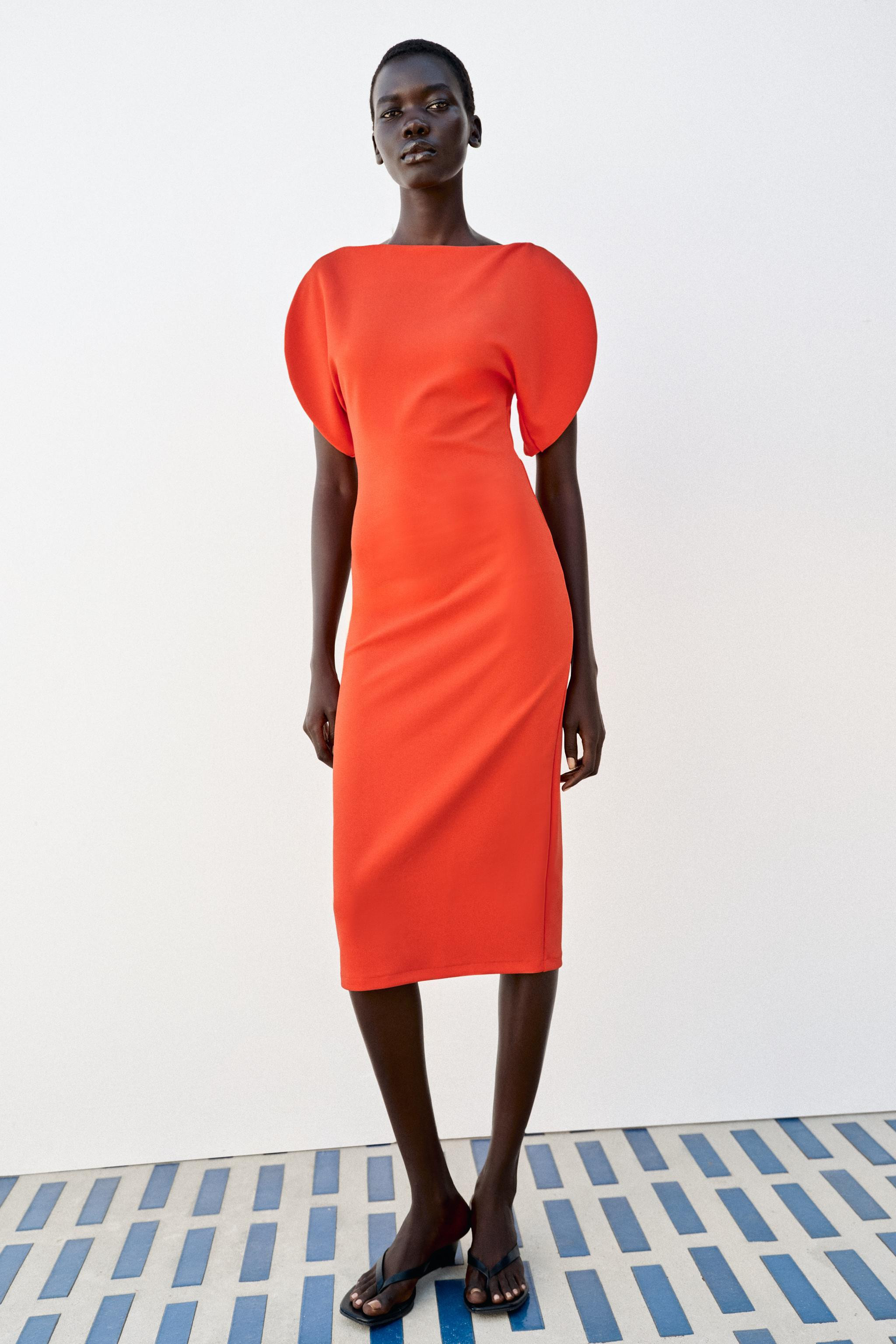 VOLUMINOUS MIDI DRESS | Zara US