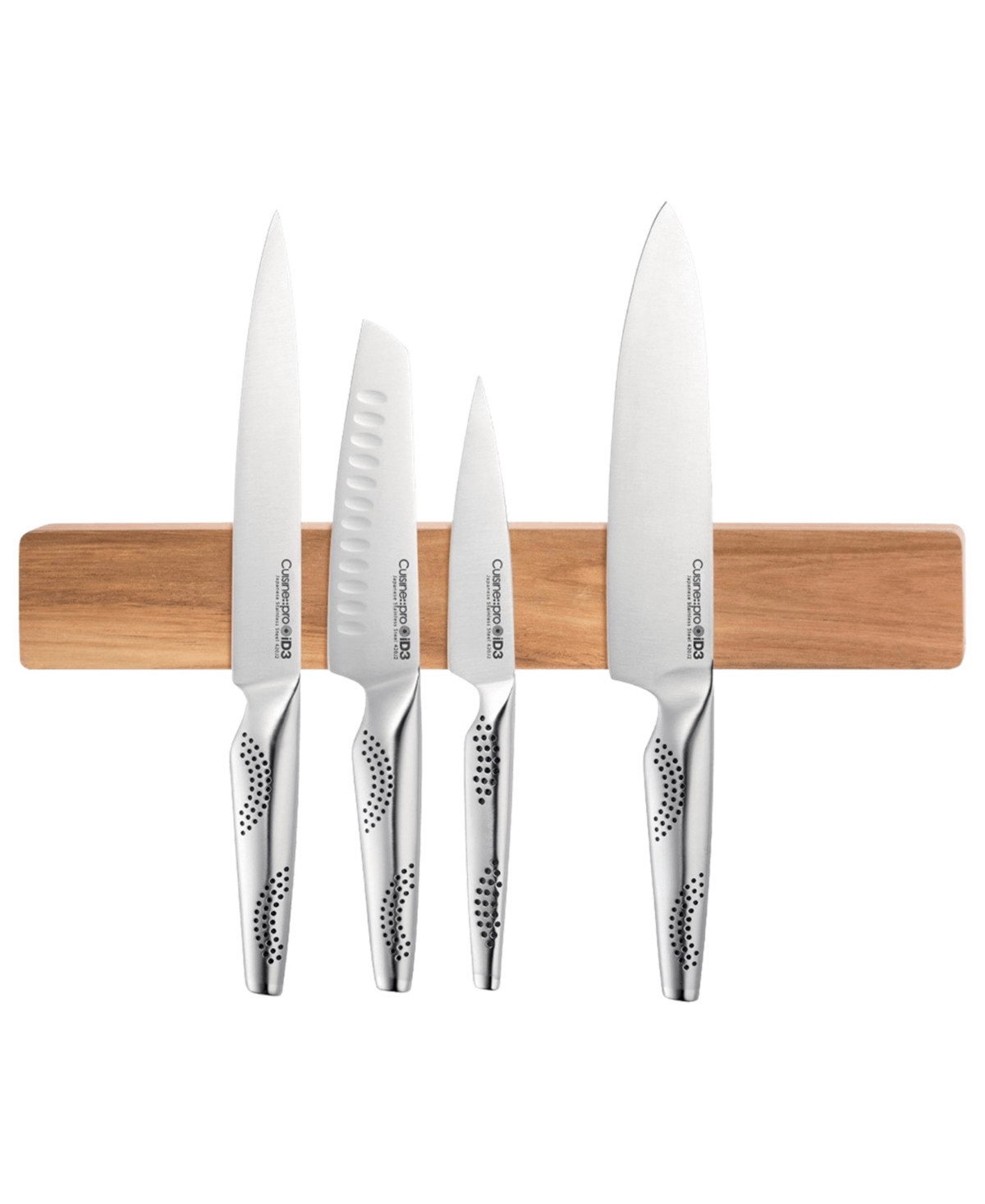 Cuisine::pro Id3 15.5" Magnetic Acacia Wood Wall Mounted Knife Holder | Macy's