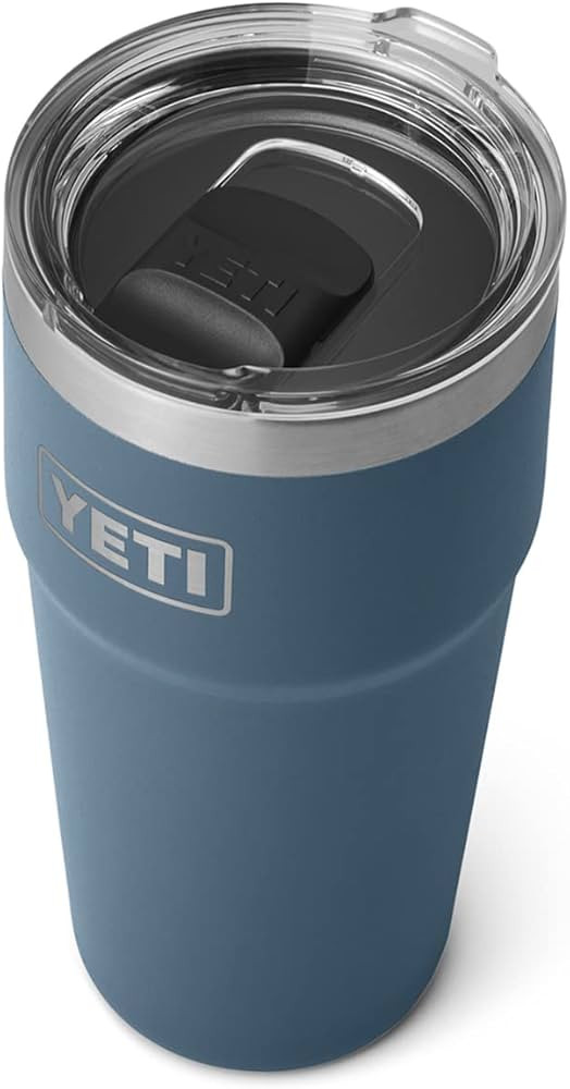 YETI Rambler 16 oz Stackable Pint, Vacuum Insulated, Stainless Steel with MagSlider Lid, Nordic B... | Amazon (US)
