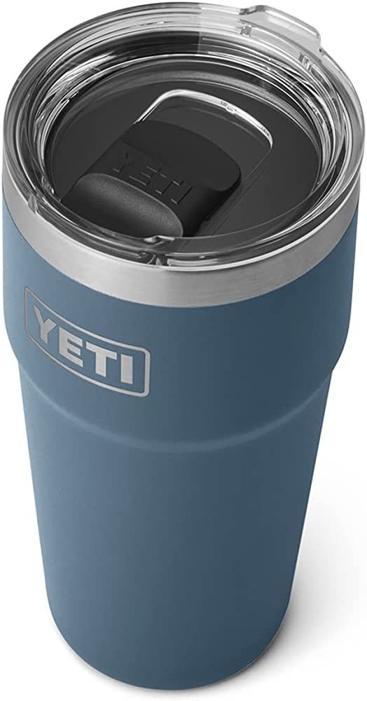 YETI Rambler 16 oz Stackable Pint, Vacuum Insulated, Stainless Steel with MagSlider Lid, Nordic B... | Amazon (US)