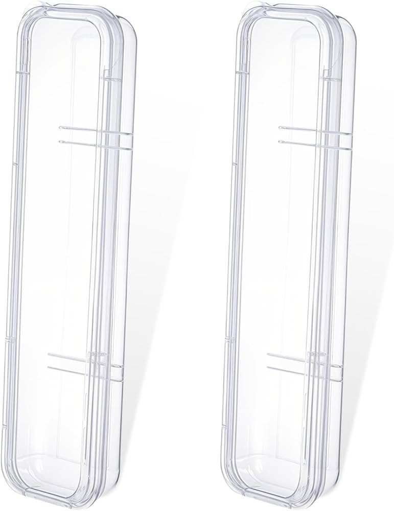 cobee 2 Pcs Travel Utensils Holder with Lid, Portable Flatware Box Tableware Storage Case Simple ... | Amazon (US)