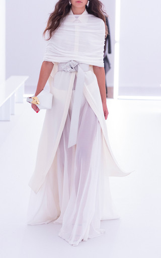The Lyra Ruched Sheer Knit Top | Moda Operandi (Global)